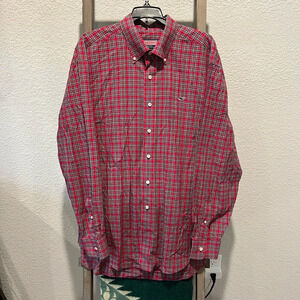 Vineyard Vines men’s Christmas holiday long sleeve button down shirt size Large